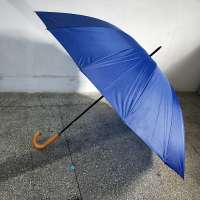 American big wooden handle straight umbrella