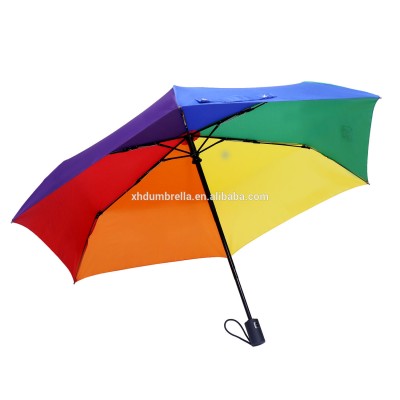 21inch 3 fold superlight umbrella with aluminium frame and safe open runner umbrellas