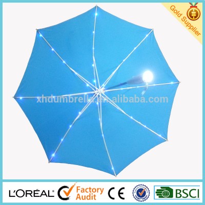 popular kids umbrella with led light on ribs and new led umbrella for shinning light umbrella