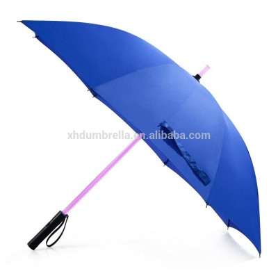 2018 high quality 23 inch new led umbrella with shinning shaft and torch handle from shenzhen factory