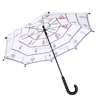 19 inch children umbrella with cartoon design printing umbrella