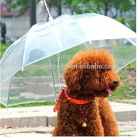 New Foldable Waterproof White transparent Pet Plastic Umbrella For Dog,High Quality Pet Dog Umbrella,Outdoor