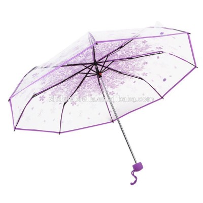 transparent foldable umbrella